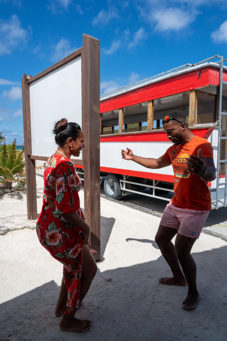 Journée Modiale Du Tourisme Fakarava Initiation Danse Accueil Aéroport